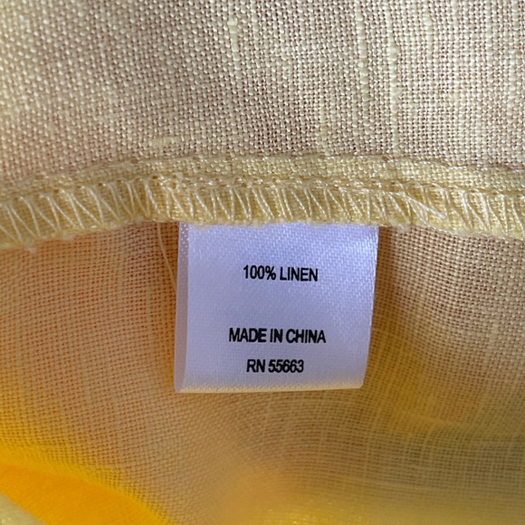 For Cynthia Linen Ruffle Sleeve Plus Size Top - Picture 5 of 6